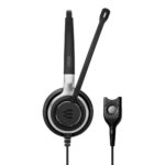 EPOS IMPACT SC 630 Wired Monaural Headset with Boom Microphone, ANC - Black/Silver