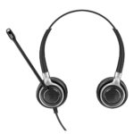 EPOS IMPACT SC 665 USB Wired Binaural Headset with Microphone, USB-A, 3.5mm Jack, Noise Cancelling, Black/Silver