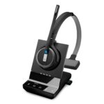 EPOS IMPACT SDW 5036 Wireless DECT Monaural Headset, Noise-Cancelling Boom Microphone, Black