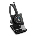 EPOS IMPACT SDW 5036 Wireless DECT Monaural Headset, Noise-Cancelling Boom Microphone, Black