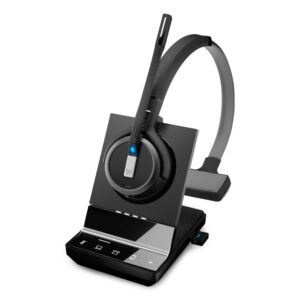 EPOS IMPACT SDW 5036 Wireless DECT Monaural Headset, Noise-Cancelling Boom Microphone, Black