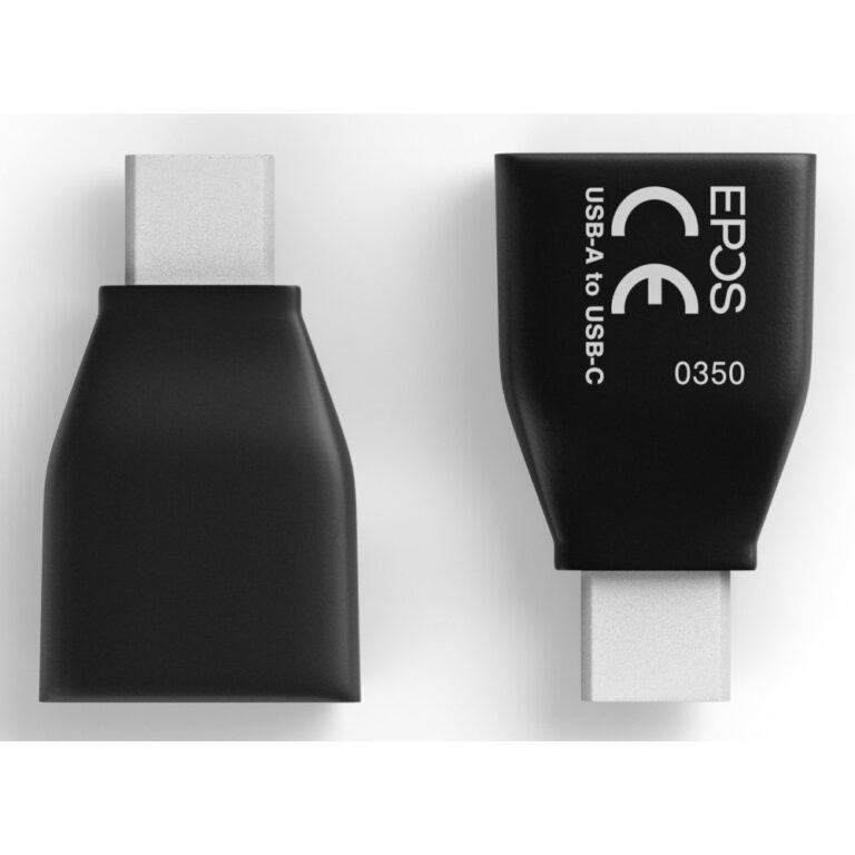 EPOS USB Adapter, USB 2.0 Type-A Male to USB 2.0 Type-C Female, Black
