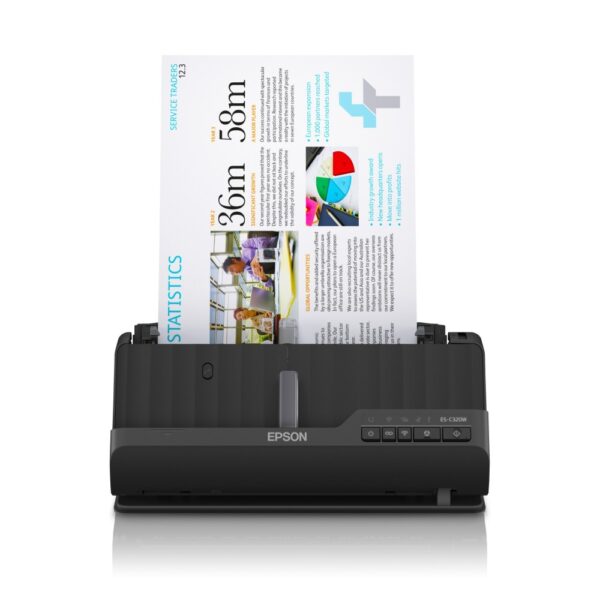 Epson ES-C320W ADF & Sheet-fed Scanner with Wi-Fi, Duplex, A4, 3500 pages/day, Black