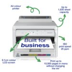 Epson WF-C5390DW Colour Inkjet Printer, Wi-Fi, Ethernet, Duplex, 34 ppm, Black, White