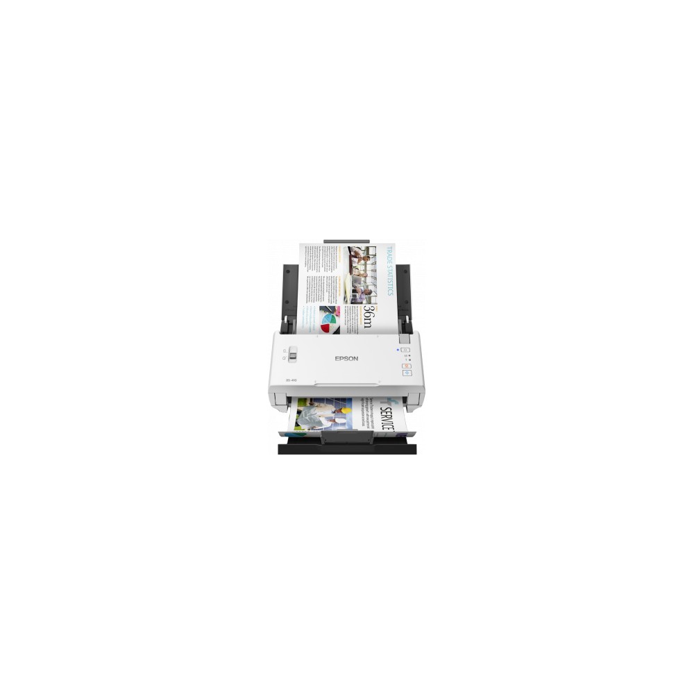 Epson WorkForce DS-410 A4 Sheet-fed Scanner, 26 ppm, Duplex, USB 2.0, Black/White