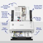 Epson WorkForce DS-410 A4 Sheet-fed Scanner, 26 ppm, Duplex, USB 2.0, Black/White