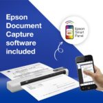 Epson WorkForce DS-70 Handheld Portable Document Scanner 600 DPI USB 2.0 White