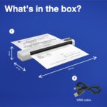 Epson WorkForce DS-70 Handheld Portable Document Scanner 600 DPI USB 2.0 White