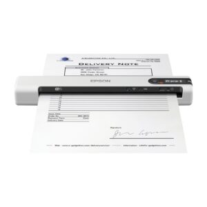 Epson WorkForce DS-80W Handheld Portable Scanner with Wi-Fi, USB 2.0, 600 DPI, A4, White