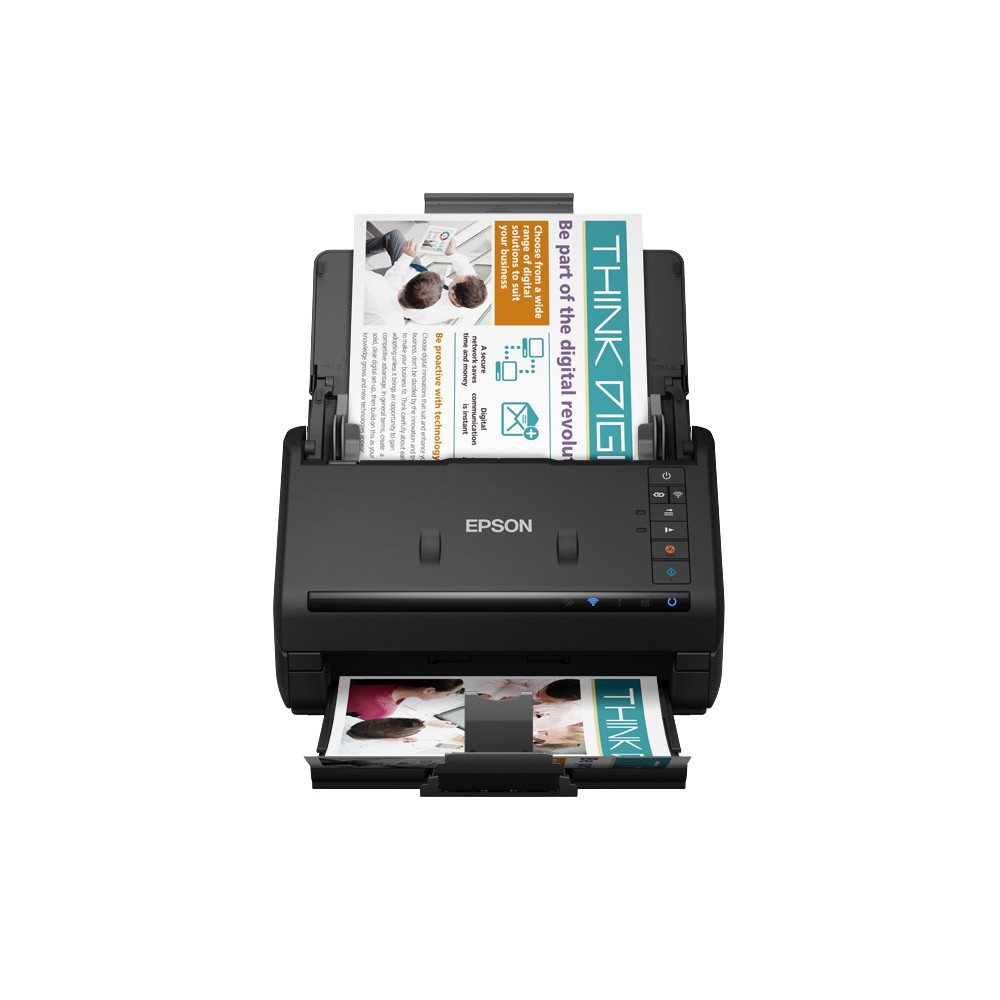 Epson WorkForce ES-500WII A4 Sheet-fed Scanner with Wi-Fi, USB, Duplex, 50-Sheet ADF, 4000 Pages/Day, Black Epson WorkForce ES-500WII A4 Sheet-fed Scanner with Wi-Fi, USB, Duplex, 50-Sheet ADF, 4000 Pages/Day, Black