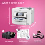 Epson WorkForce Pro WF-C4810DTWF A4 Colour Inkjet Multifunction Printer - Wi-Fi, Duplex, White