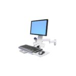 Ergotron 200 Series Combo Arm Wall Mount for 24" Monitors, up to 8.2kg, White