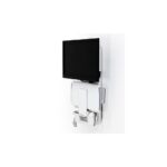 Ergotron 61-080-062 Wall Mount Monitor Arm 24" 15kg White with Sit-Stand Workstation
