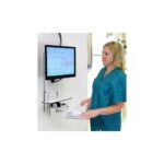 Ergotron 61-080-062 Wall Mount Monitor Arm 24" 15kg White with Sit-Stand Workstation