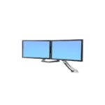 Ergotron 97-783 Wall Mount Dual Monitor Arm for 17-26" Displays, 16.4kg Max, Black