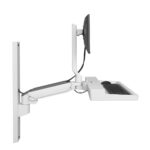 Ergotron CareFit Combo All-in-One PC Workstation Wall Mount 27" White