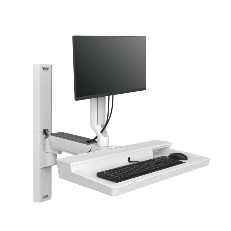 Ergotron CareFit Combo All-in-One PC Workstation Wall Mount 27" White