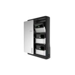 Ergotron DM12-1006-3 Portable Tablet Management Cabinet 12 Devices 12" Black, Silver