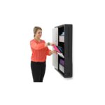 Ergotron DM12-1006-3 Portable Tablet Management Cabinet 12 Devices 12" Black, Silver