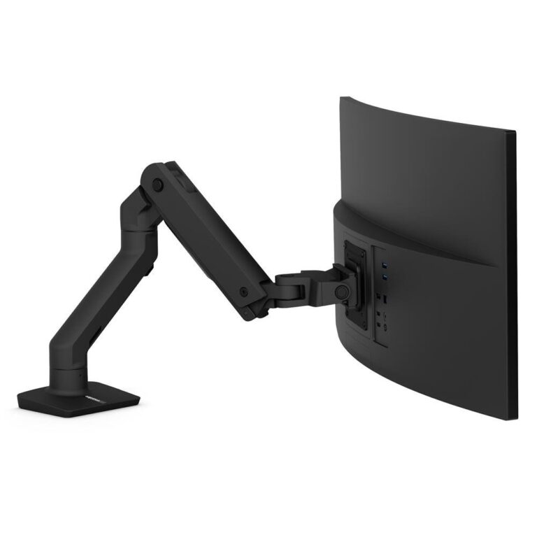 Ergotron HX 45-475-224 Desk Monitor Arm 24-49" 19.1kg Clamp Mount Black