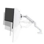 Ergotron HX Series Desk Monitor Arm with HD Pivot 19.1kg for 49" Displays White
