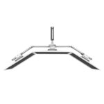 Ergotron HX Triple Monitor Bow Kit Wall Mount for 3x 24" Displays, 4.6kg Capacity, White