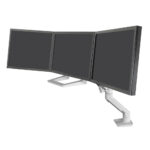 Ergotron HX Triple Monitor Bow Kit Wall Mount for 3x 24" Displays, 4.6kg Capacity, White