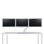 Ergotron HX Triple Monitor Bow Kit Wall Mount for 3x 24" Displays, 4.6kg Capacity, White
