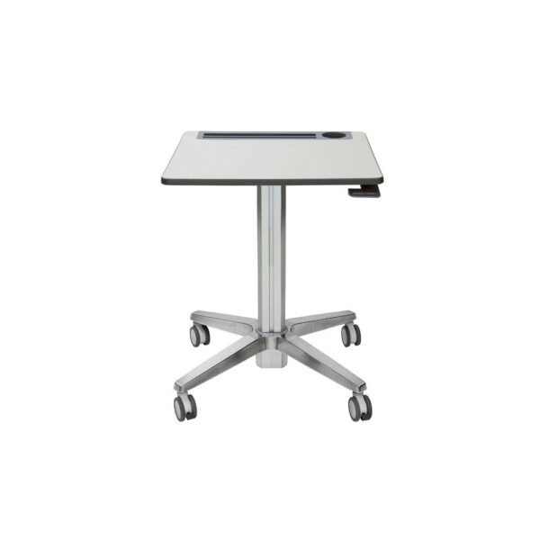 Ergotron LearnFit Silver Adjustable Height Sit-Stand Desk with Castor Wheels 6.8kg Capacity