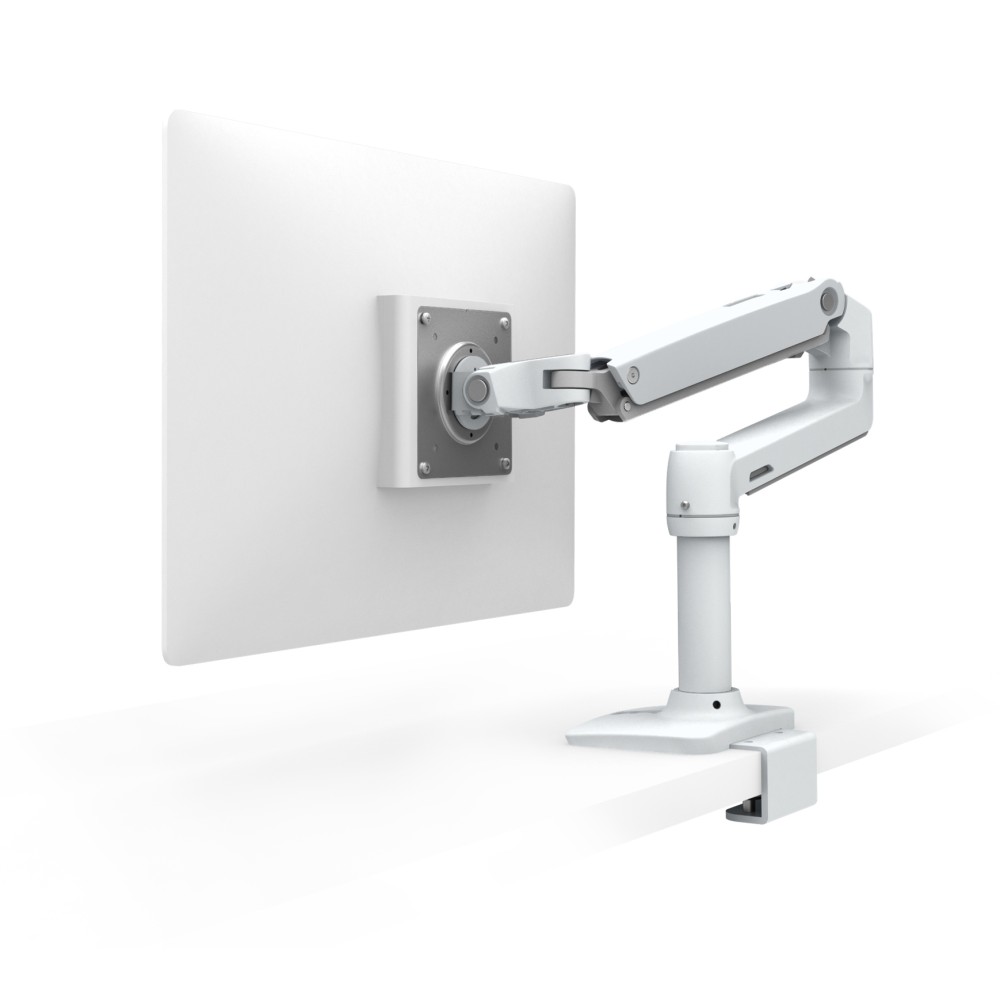 Ergotron LX Desk Monitor Arm, 32" (81.3cm) Screen Support, 11.3kg Max Weight, Clamp Mount, White Ergotron LX Desk Monitor Arm, 32" (81.3cm) Screen Support, 11.3kg Max Weight, Clamp Mount, White