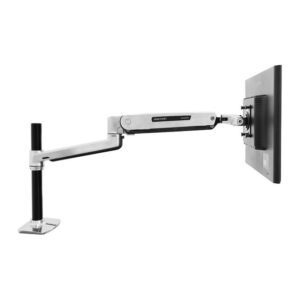 Ergotron LX Desk Monitor Mount Stand, Single Display, Metallic