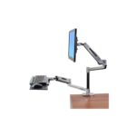 Ergotron LX Desk Monitor Mount Stand, Single Display, Metallic