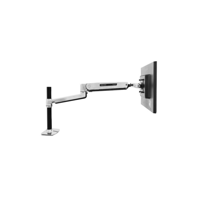 Ergotron LX Desk Monitor Mount Stand, Single Display, Metallic