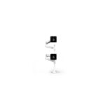 Ergotron LX Dual Stacking Arm Desk Mount for 2x 40" Monitors, White, 9.1kg Load, 33cm Height Adjust