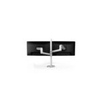 Ergotron LX Dual Stacking Arm Desk Mount for 2x 40" Monitors, White, 9.1kg Load, 33cm Height Adjust