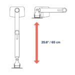 Ergotron LX Dual Stacking Arm Monitor Mount 2x 24" Displays 18.2kg Black Desk Clamp