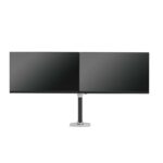 Ergotron LX Dual Stacking Arm Tall Pole Monitor Mount, Desk Clamp, 2 Displays up to 40", Aluminium