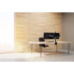 Ergotron LX Dual Stacking Arm Tall Pole Monitor Mount, Desk Clamp, 2 Displays up to 40", Aluminium