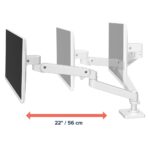 Ergotron LX Pro Series 45-712-290 Desk Monitor Mount 34" 10kg VESA 75x75 100x100 White
