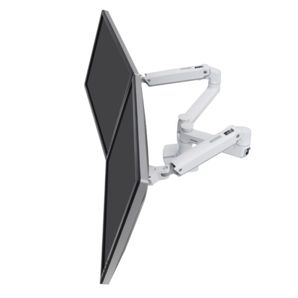 Ergotron LX Series 45-491-216 Dual Monitor Mount 27" VESA 75x75 100x100 18.1kg White Desk