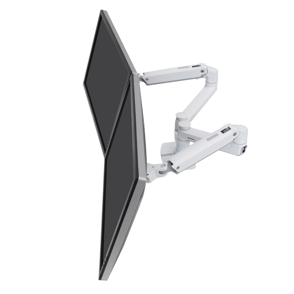 Ergotron LX Series 45-491-216 Dual Monitor Mount 27" VESA 75x75 100x100 18.1kg White Desk Ergotron LX Series 45-491-216 Dual Monitor Mount 27" VESA 75x75 100x100 18.1kg White Desk