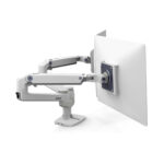 Ergotron LX Series 45-491-216 Dual Monitor Mount 27" VESA 75x75 100x100 18.1kg White Desk