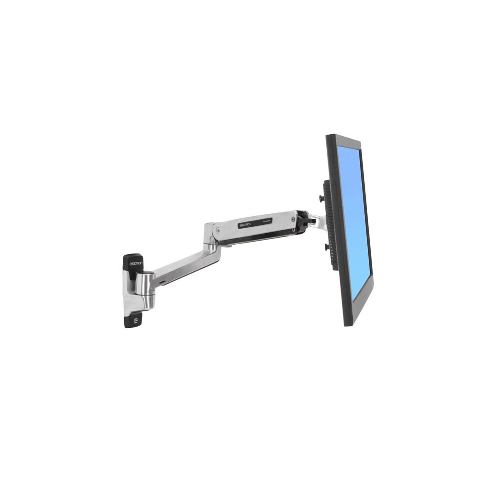 Ergotron LX Sit-Stand Wall Mount LCD Arm for 42" Displays, 11.3kg, 51cm Lift, Stainless Steel Ergotron LX Sit-Stand Wall Mount LCD Arm for 42" Displays, 11.3kg, 51cm Lift, Stainless Steel