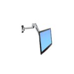 Ergotron LX Sit-Stand Wall Mount LCD Arm for 42" Displays, 11.3kg, 51cm Lift, Stainless Steel