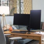 Ergotron Neo-Flex Dual Monitor Lift Stand 24.5" Desk Mount 6.4kg Black