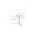 Ergotron Neo-Flex Dual Monitor Lift Stand 24.5" Desk Mount 6.4kg Black