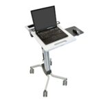 Ergotron Neo-Flex Laptop Cart Grey Multimedia Trolley, 12"-17.3" Screen, 6.8kg Max Weight, Height Adjustable