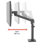 Ergotron NX Series Single Desk Monitor Arm for up to 34" Screens Black