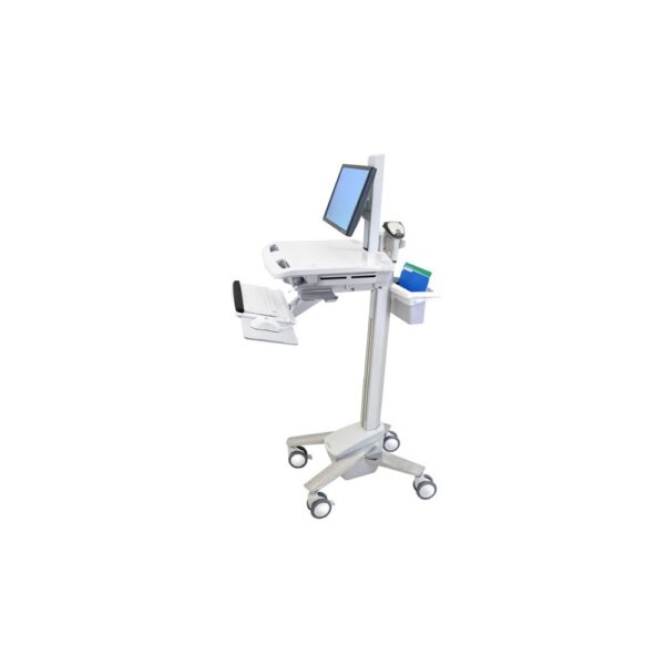 Ergotron StyleView EMR Cart LCD Pivot Flat Panel Multimedia Cart 24" 16 kg White