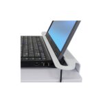 Ergotron StyleView SV10 Multimedia Laptop Cart, Aluminium/White, 17" Max Screen, 4 Wheels